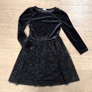 Crew Cuts by JCrew Navy tutu dress with gold sparkle size M